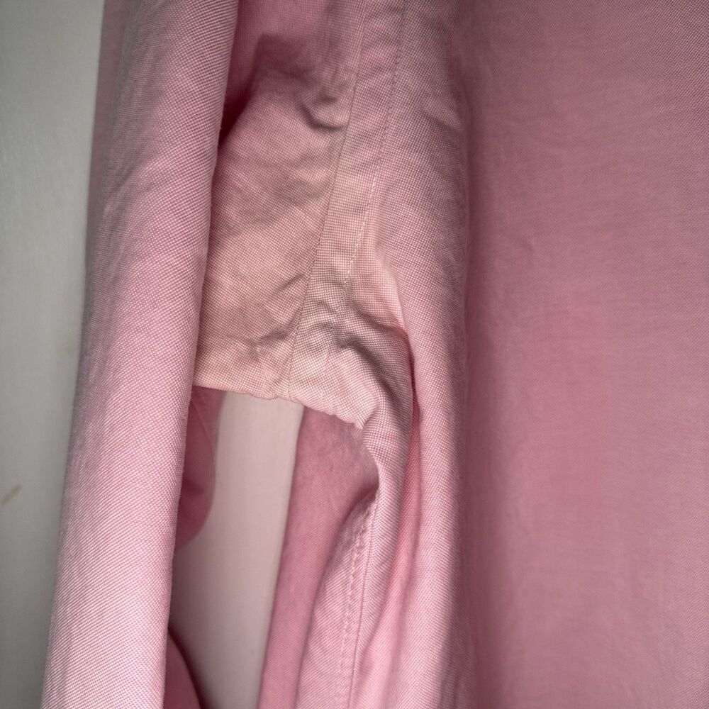 VTG Brooks Brothers Jeffrey Pink Button Down Cotton Logo Oxford Shirt USA | XL - Picture 3 of 11